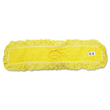 Rubbermaid Commercial Trapper Commercial Dust Mop, Looped-end Launderable, 5" x 36", Yellow