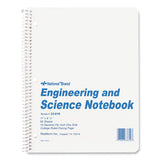 National Engineering and Science Notebook, Quadrille Rule, White Cover, 11 x 8.5, 60 Sheets