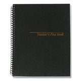 National Teacher's Plan Book, Weekly, Two-Page Spread (Nine Classes), 11 x 8.5, Black Cover