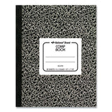 National Composition Book, Quadrille Rule, Black Marble Cover, 10 x 7.88, 80 Sheets