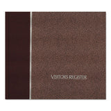 National Hardcover Visitor Register Book, Burgundy Cover, 9.78 x 8.5 Sheets, 128 Sheets/Book