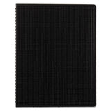 Blueline Duraflex Poly Notebook, 1 Subject, Medium/College Rule, Black Cover, 11 x 8.5, 80 Sheets