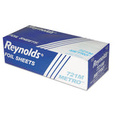 Reynolds Wrap Metro Pop-Up Aluminum Foil Sheets, 12 x 10.75, Silver, 500/Box, 6/Carton
