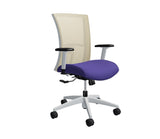 Global Vion – Sleek Rope Mesh High Back Tilter Task Chair in Vinyl for the Modern Office, Home and Business.