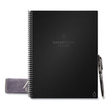 Rocketbook Fusion Smart Notebook, Seven Assorted Page Formats, Black Cover, 11 x 8.5, 21 Sheets