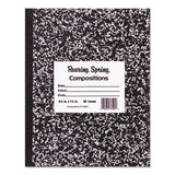Roaring Spring Marble Cover Composition Book, Wide/Legal Rule, Black Marble Cover, 8.5 x 7, 36 Sheets