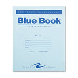 Roaring Spring Examination Blue Book, Wide/Legal Rule, Blue Cover, 8.5 x 7, 4 Sheets