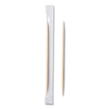 AmerCareRoyal Mint Cello-Wrapped Wood Toothpicks, 2.5", Natural, 1,000/Box, 15 Boxes/Carton