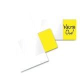 Redi-Tag Easy-To-Read Self-Stick Index Tabs, Yellow, 50/Pack