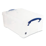 Really Useful Box Snap-Lid Storage Bin, 2.38 gal, 10.25