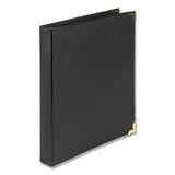 Samsill Classic Collection Ring Binder, 3 Rings, 1" Capacity, 11 x 8.5, Black