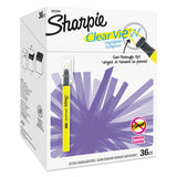 Sharpie Clearview Pen-Style Highlighter Value Pack, Assorted Ink Colors, Chisel Tip, Assorted Barrel Colors, 36/Pack