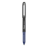 Sharpie Roller Professional Design Roller Ball Pen, Stick, Fine 0.5 mm, Blue Ink, Black Barrel, Dozen