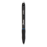 Sharpie S-Gel S-Gel High-Performance Gel Pen, Retractable, Bold 1 mm, Blue Ink, Black Barrel, 36/Pack