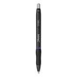 Sharpie S-Gel S-Gel High-Performance Gel Pen, Retractable, Fine 0.5 mm, Blue Ink, Black Barrel, Dozen