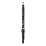 Sharpie S-Gel S-Gel High-Performance Gel Pen, Retractable, Bold 1 mm, Black Ink, Black Barrel, Dozen