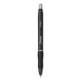 Sharpie S-Gel S-Gel High-Performance Gel Pen, Retractable, Medium 0.7 mm, Black Ink, Black Barrel, Dozen