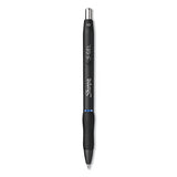Sharpie S-Gel S-Gel High-Performance Gel Pen, Retractable, Bold 1 mm, Blue Ink, Black Barrel, 4/Pack
