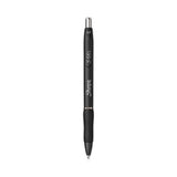 Sharpie S-Gel S-Gel High-Performance Gel Pen, Retractable, Medium 0.7 mm, Blue Ink, Black Barrel, 36/Pack