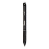 Sharpie S-Gel S-Gel High-Performance Gel Pen, Retractable, Bold 1 mm, Black Ink, Black Barrel, 36/Pack