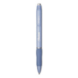 Sharpie S-Gel S-Gel Fashion Barrel Gel Pen, Retractable, Medium 0.7 mm, Black Ink, Frost Blue Barrel, Dozen