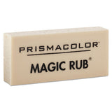 Prismacolor MAGIC RUB Eraser, For Pencil/Ink Marks, Rectangular Block, Medium, Off White, Dozen