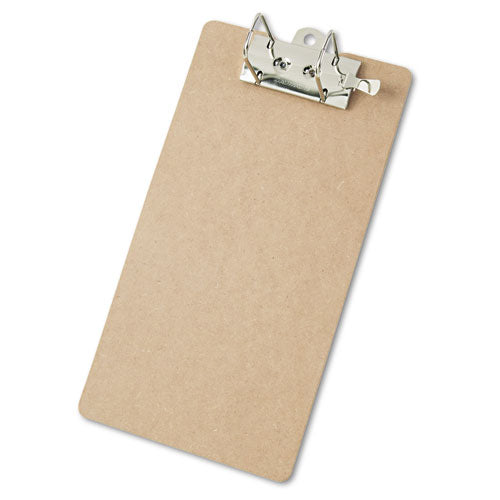 Saunders Recycled Hardboard Archboard Clipboard, 2.5" Clip Capacity, Holds 8.5 x 14 Sheets, Brown