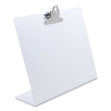 Saunders Free Standing Clipboard, Landscape Orientation, 1" Clip Capacity, Holds 11 x 8.5 Sheets, White