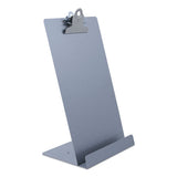 Saunders Free Standing Clipboard and Tablet Stand, 1" Clip Capacity, Memo Size: Holds 6 x 9 Sheets, Silver