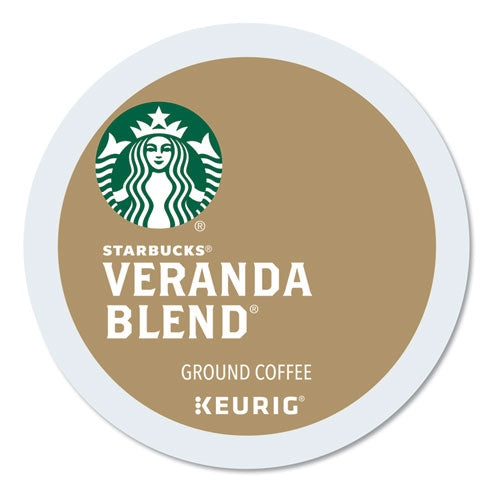 Starbucks Veranda Blend Coffee K-Cups, 24/Box, 4 Box/Carton