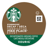 Starbucks Pike Place Decaf Coffee K-Cups Pack, 24/Box