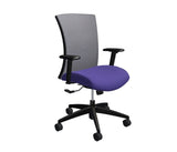Global Vion – Sleek Shadow Dimension Mesh Medium Back Tilter Task Chair in Vinyl for the Modern Office, Home and Business