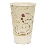 Dart Symphony Treated-Paper Cold Cups, 12 oz, White/Beige/Red, 100/Bag, 20 Bags/Carton