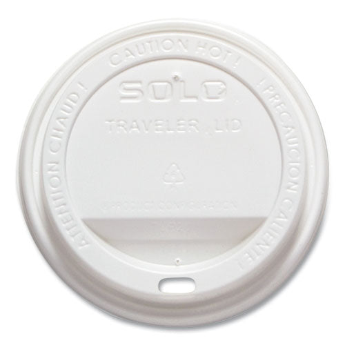 Dart Cappuccino Dome Sipper Lids, Fits 10 oz to 24 oz Cups, White, Polystyrene, 500/Carton