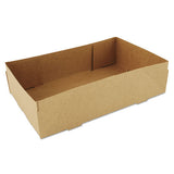 SCT 4-Corner Pop-Up Food and Drink Tray, 8.63 x 5.5 x 2.25, Brown, 500/Carton