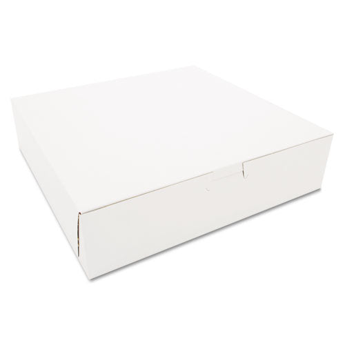 SCT Tuck-Top Bakery Boxes, 10 x 10 x 2.5, White, 250/Carton