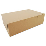 SCT Bakery Boxes, 14 x 10 x 4, Kraft, 100/Bundle