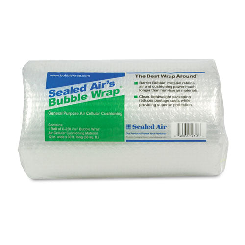 Sealed Air Bubble Wrap Cushioning Material, 3/16" Thick, 12" x 30 ft.