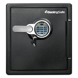 Sentry Safe Fire-Safe with Biometric and Keypad Access, 1.23 cu ft, 16.3w x 19.3d x 17.8h, Black