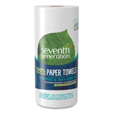 Seventh Generation 100% Recycled Paper Kitchen Towel Rolls, 2-Ply, 11 x 5.4, 156 Sheets/Roll, 24 Rolls/Carton