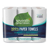 Seventh Generation 100% Recycled Paper Kitchen Towel Rolls, 2-Ply, 11 x 5.4, 140 Sheets/Roll, 24 Rolls/Carton