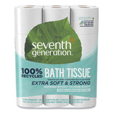 Seventh Generation 100% Recycled Bathroom Tissue, Septic Safe, 2-Ply, White, 240 Sheets/Roll, 24/Pack, 2 Packs/Carton