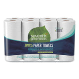 Seventh Generation 100% Recycled Paper Kitchen Towel Rolls, 2-Ply, 11 x 5.4, 156 Sheets/Roll, 8 Rolls/Pack