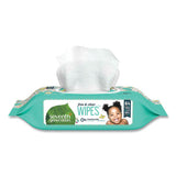 Seventh Generation Free and Clear Baby Wipes, 7 x 7, Unscented, White, 64/Flip-Top Pack