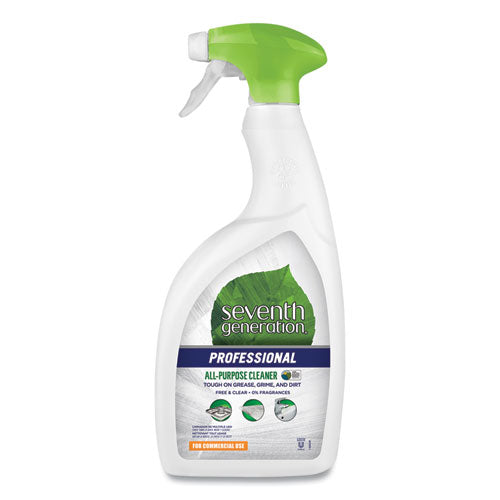 Seventh Generation Professional All-Purpose Cleaner, Free and Clear, 32 oz Spray Bottle