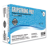 GripStrong Poly Foodservice Grade Polyethylene Gloves, Clear, Large, Polyethylene, 500/Box, 20 Boxes/Carton