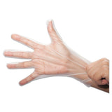 SemperGuard SemperGuard FoodSafe Stretch Poly Gloves, Clear, Small, Polyethylene, 2000/Ctn