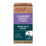 Schiff Elderberry Extract and Vitamin C Chewable Tablets, 60 Count