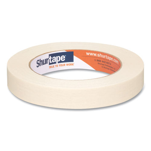 Shurtape CP 105 General Purpose Grade Medium-High Adhesion Masking Tape, 0.71" x 60.15 yds, Natural, 48/Carton