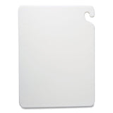 San Jamar Cut-N-Carry Color Cutting Boards, Plastic, 20 x 15 x 0.5, White